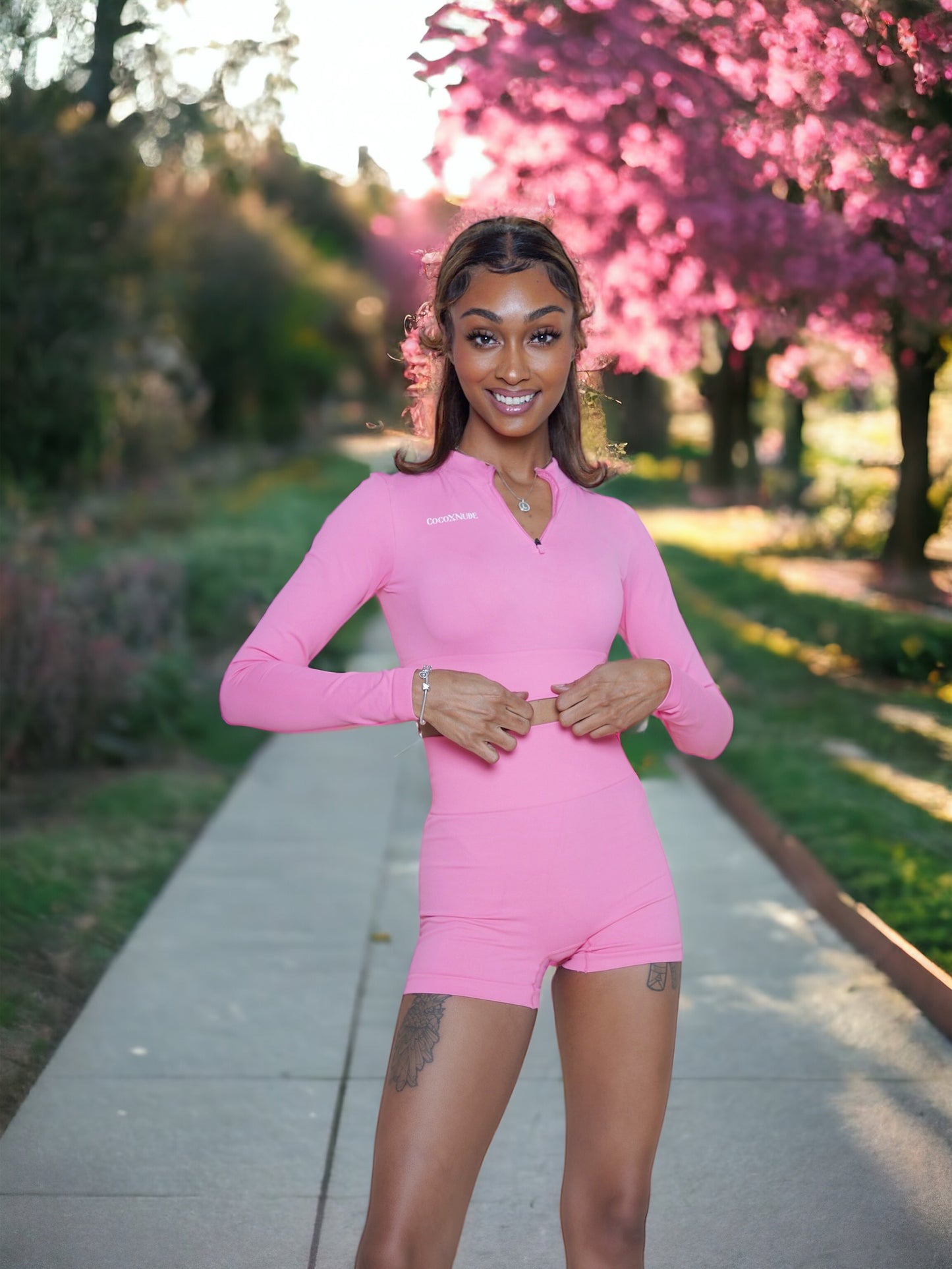 Seamless Pink Long Sleeve Top