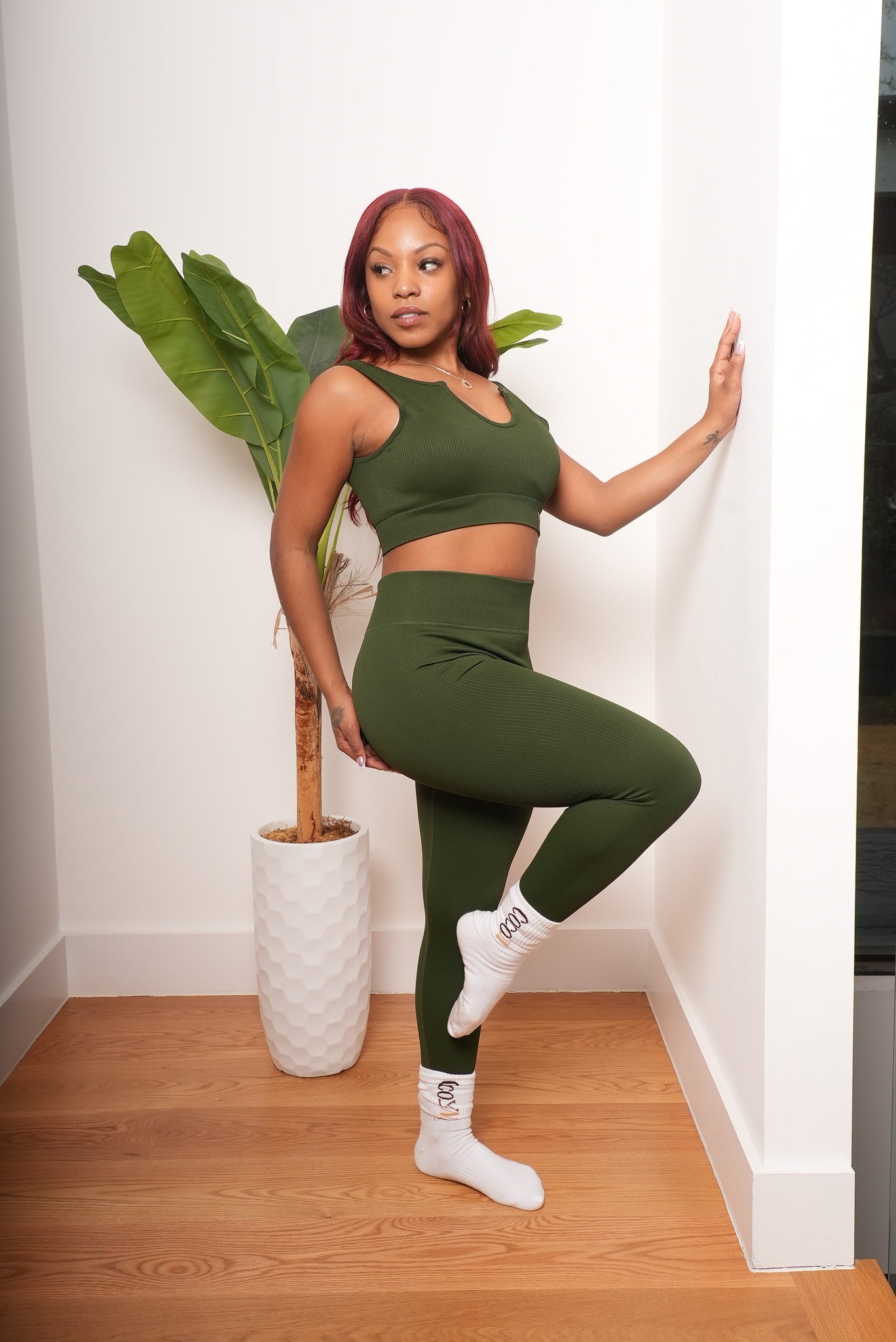 Roots Winter Bra and Leggings Set