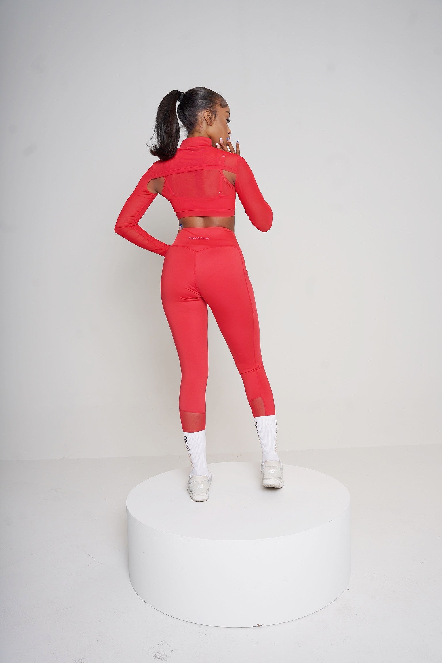 Crop Mesh Long Sleeve